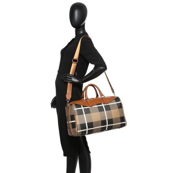 Plaid Check Overnight Bag - Picture 5 of 5